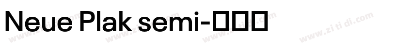 Neue Plak semi字体转换